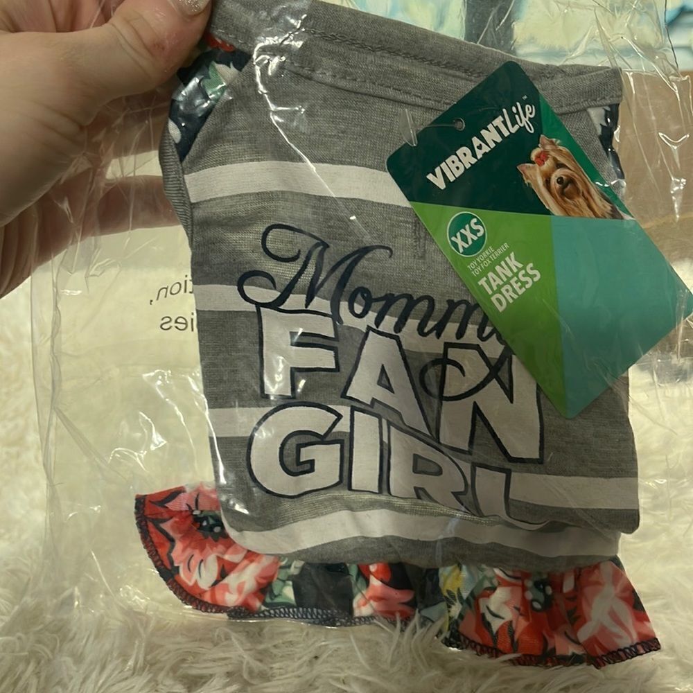 Dog Tank Dress Says Mommys Fan Girl New XXsmall